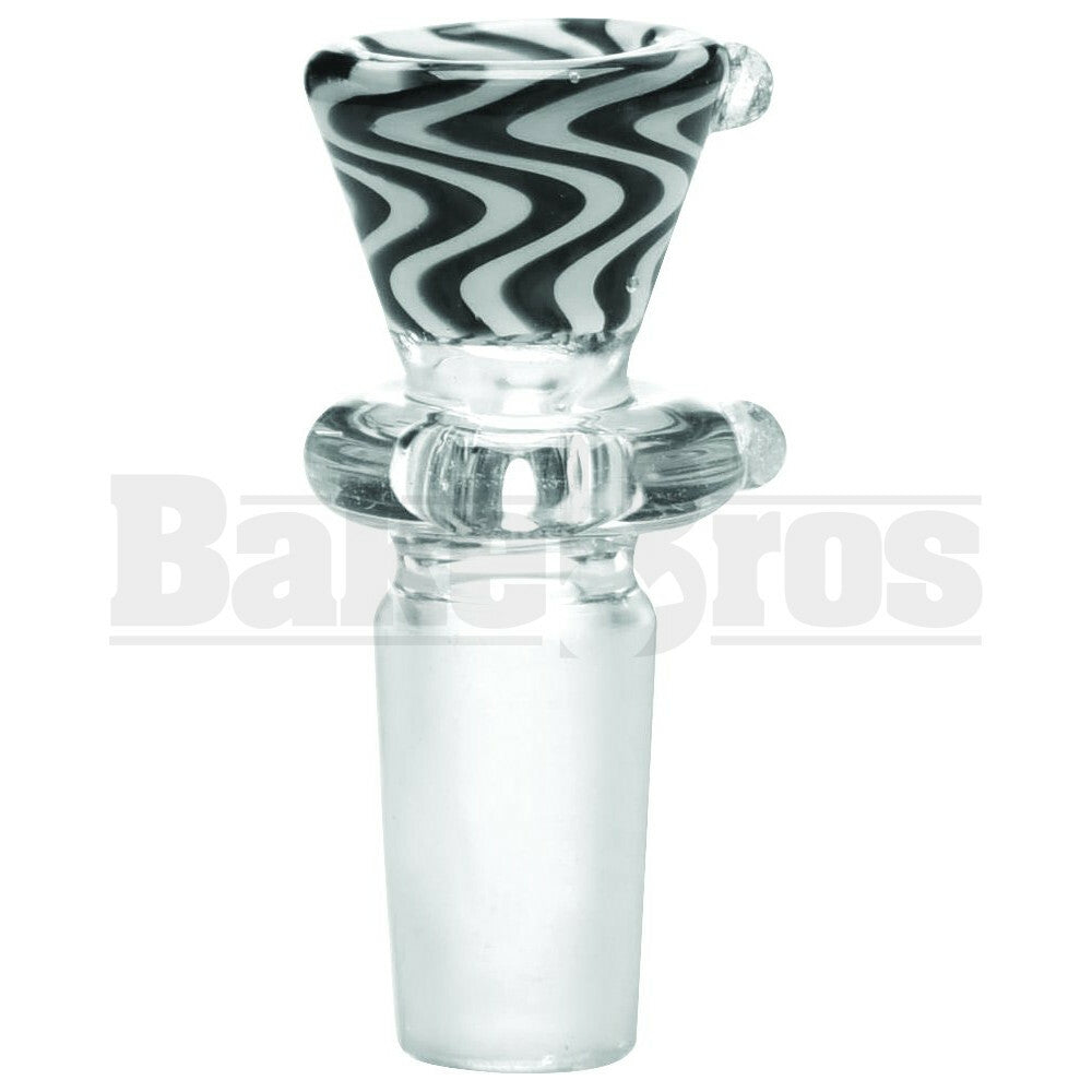 BOWL WITH RING NOZZLE SINGLE HOLE SCREEN STRIPED BLACK WHITE 14MM