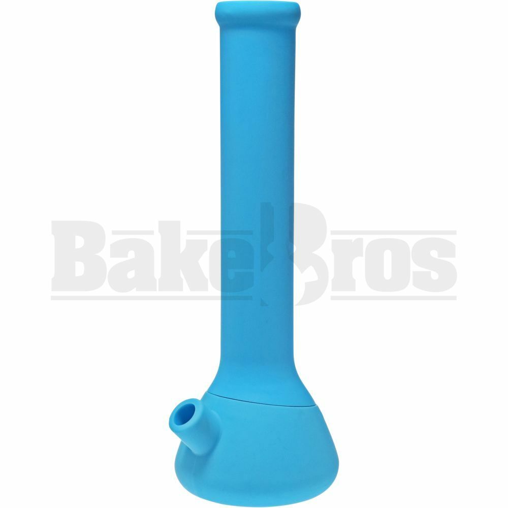 SILICONE WP BEAKER 2 PIECE ASSORTED DESIGN 13" TEAL BLUE FEMALE 18MM