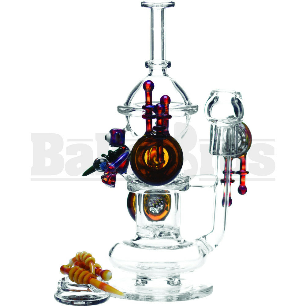 HIGH TECH WP STRATOSPHERE COLLAB X FORGEGLASS 10" IRIDESCENT GREEN MALE 14MM
