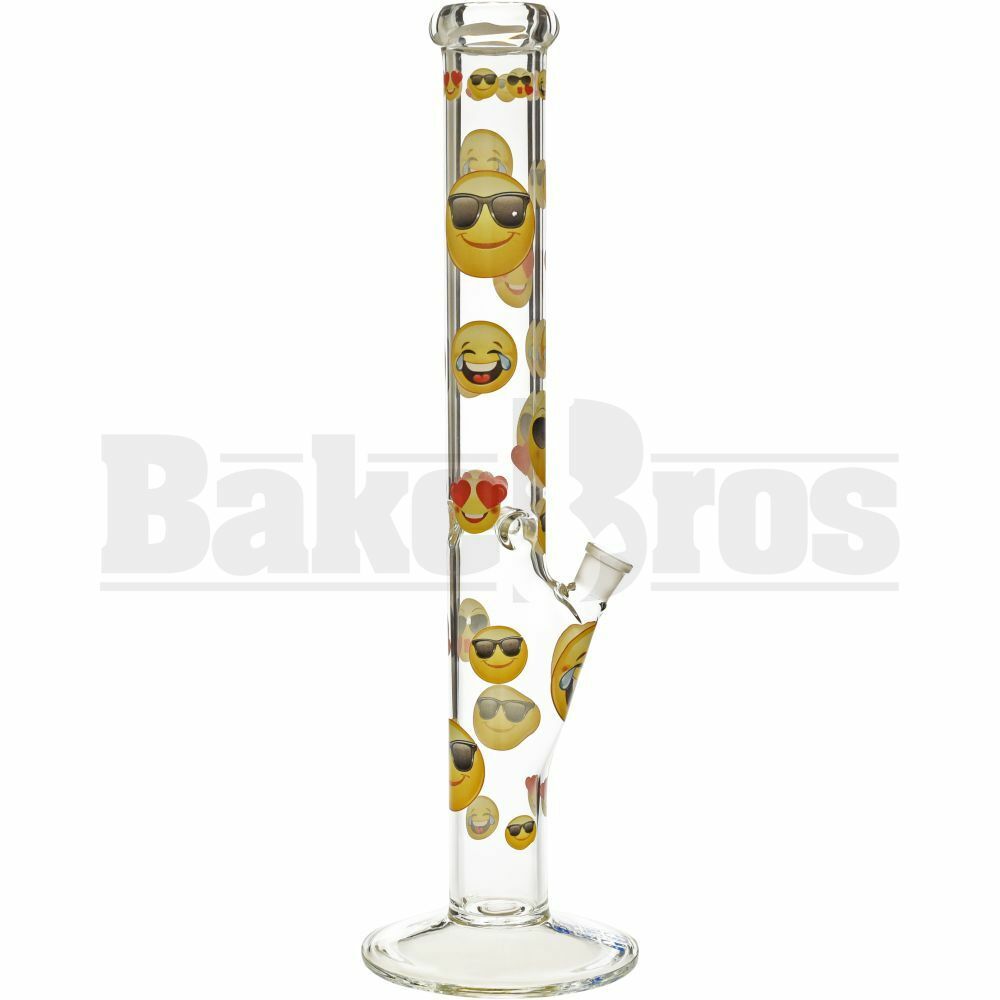 AMG GLASS WP STRAIGHT TUBE 18" EMOJI FEMALE 18MM