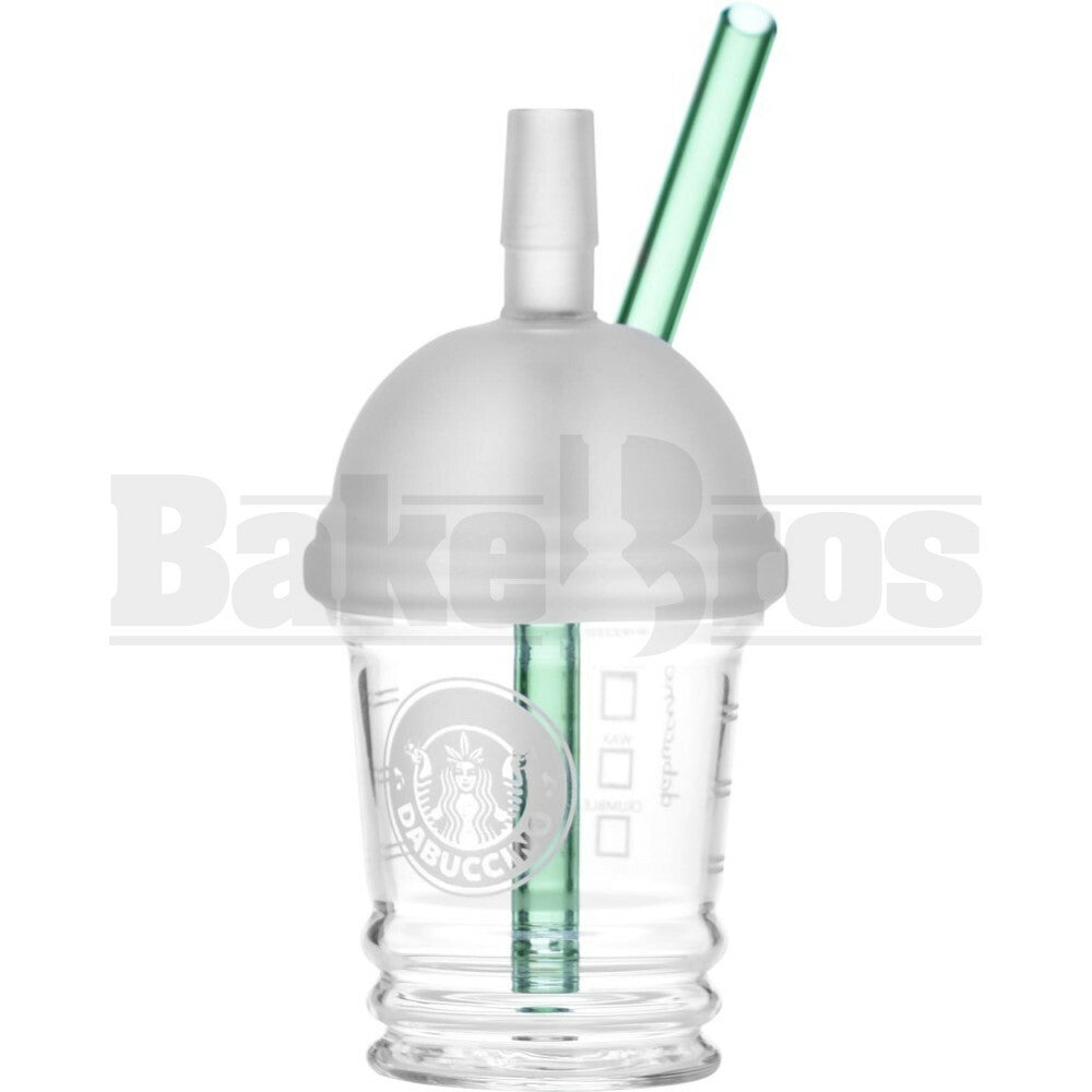 WP MERMAID DABUCCINO OIL RIG W/ DIFFUSED PERC 7" GREEN MALE 18MM