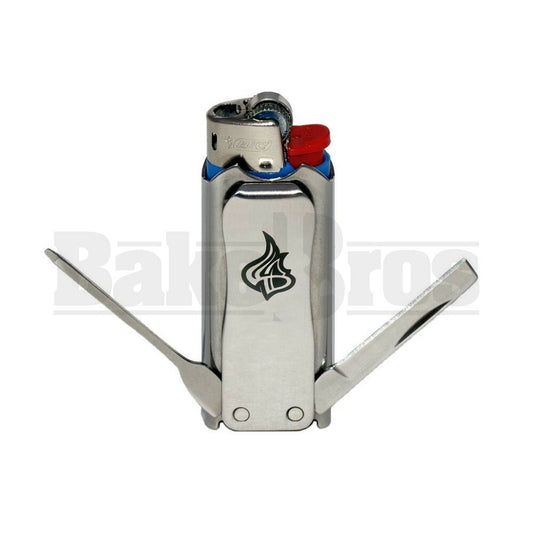 LIGHTERBRO MICRO MULTI TOOL 7 FUNCTIONS 3" SILVER Pack of 1