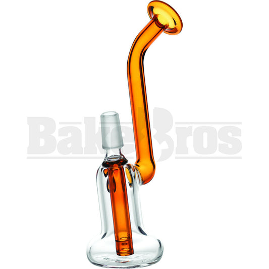 WP GOURD BODY TRUMPET MOUTH 8" AMBER MALE 14MM