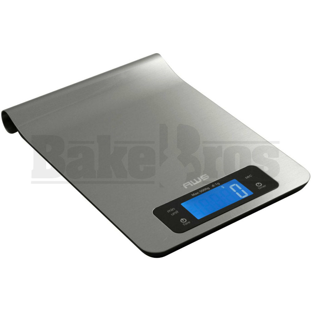 WEIGHMAX KITCHEN STAINLESS STEEL ELECTRONIC DIGITAL SCALE IKS 1g 5000g SILVER