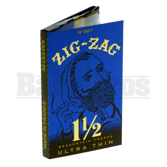 ZIG ZAG ROLLING PAPERS ULTRA THIN 1 1/2" 32 LEAVES UNFLAVORED Pack of 6
