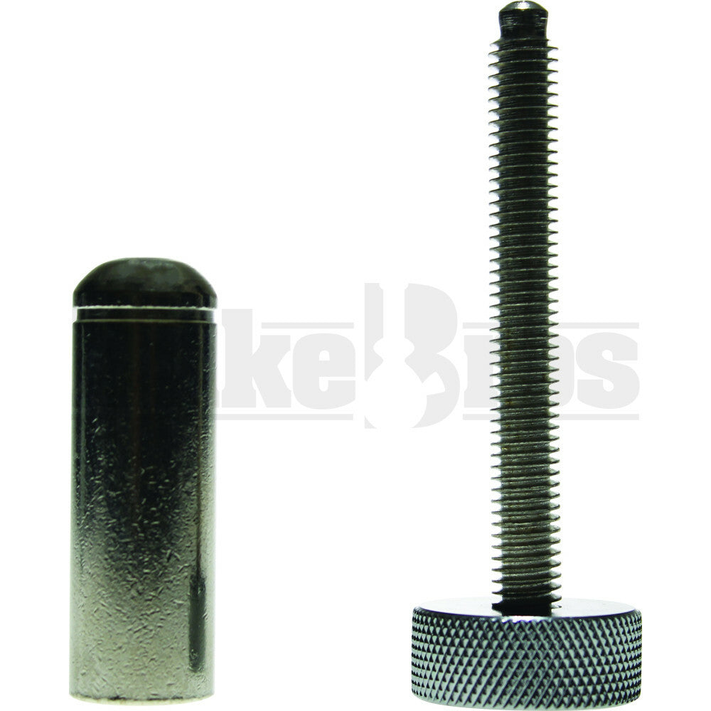 CNC MACHINED HEAVY POLLEN PRESS WITH WINDOW STEEL BLUE 6"