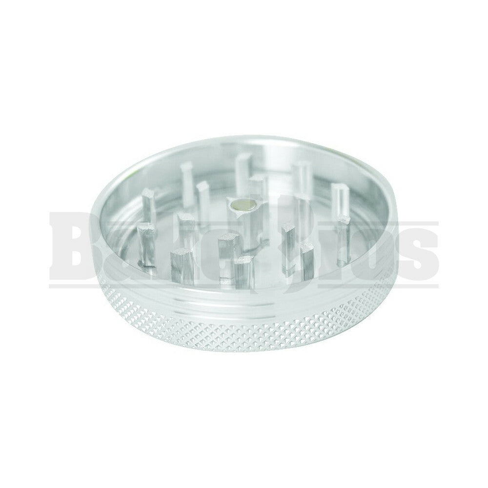 SHARPSTONE CLEAR TOP GRINDER 2 PIECE 2.2" SILVER Pack of 1