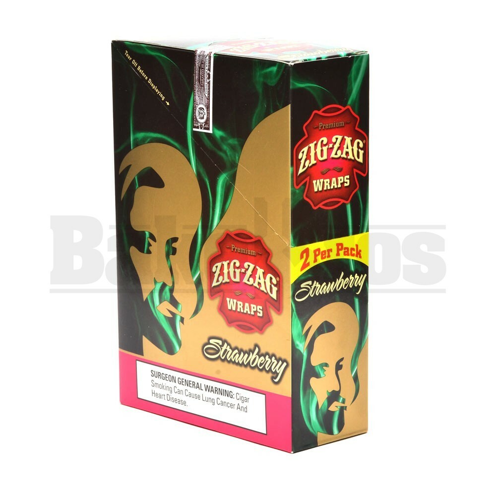 ZIG ZAG CIGAR WRAPS 2 PER PACK STRAWBERRY Pack of 25