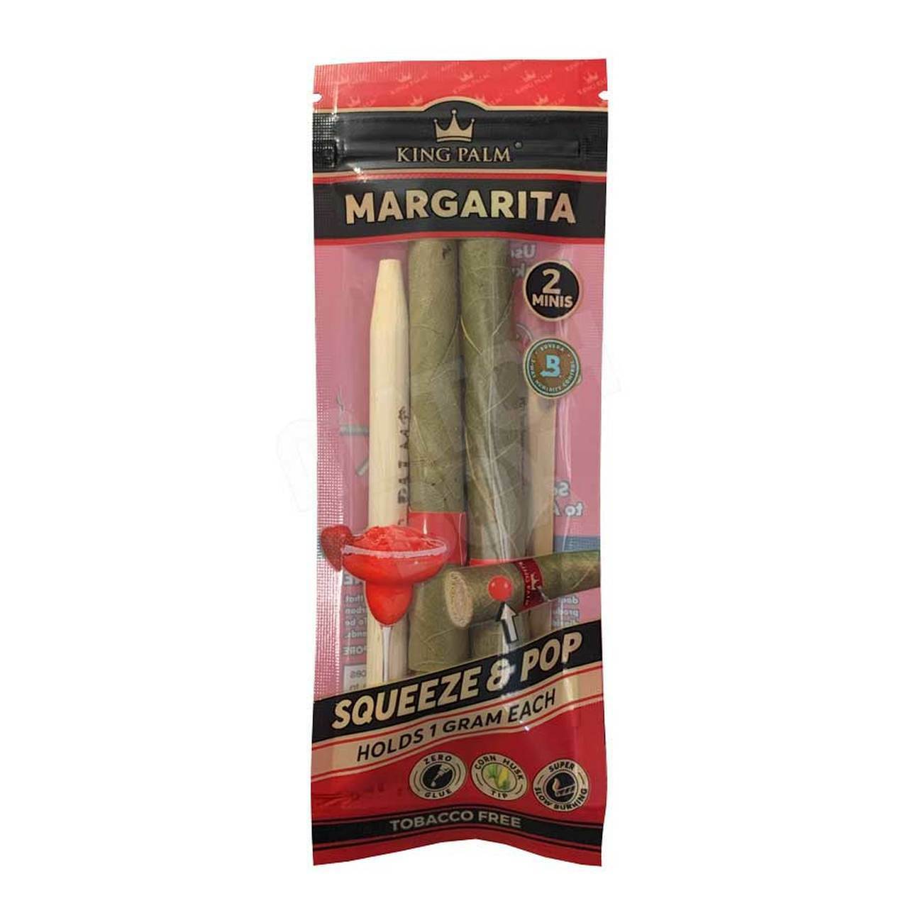 King Palm Wraps Mini 2 per Pack Margarita Pack of 20