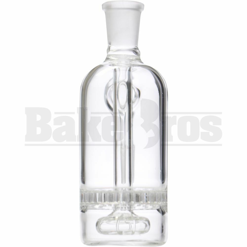 ASHCATCHER HONEYCOMB & SHOWERHEAD PERC ANGLE JOINT CLEAR MALE 14MM