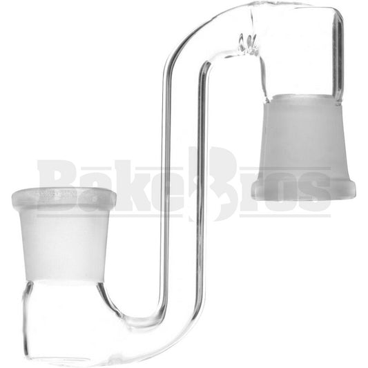 FEMALE TO FEMALE DROPDOWN ADAPTER SLEEK CLEAR FEMALE 18MM 18MM FEMALE