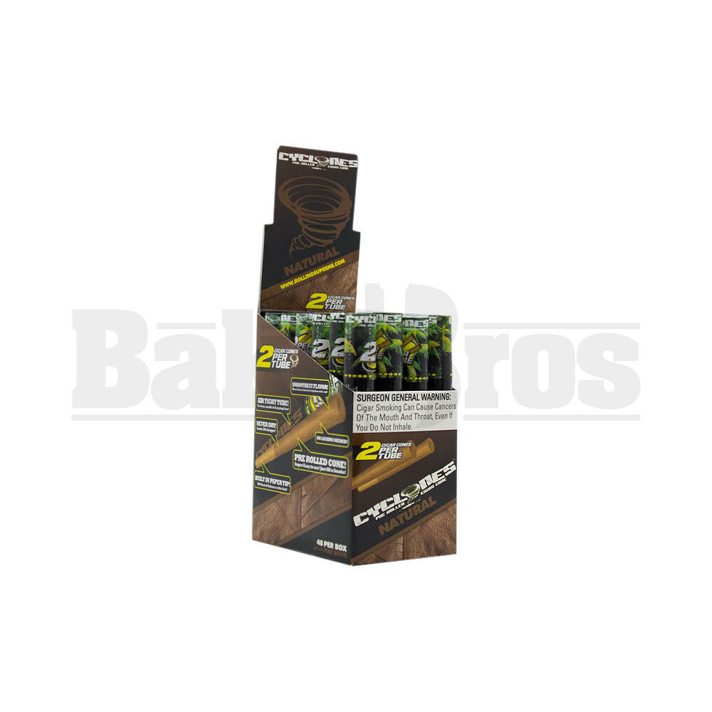 CYCLONES PRE ROLLED CONES NATURAL Pack of 24