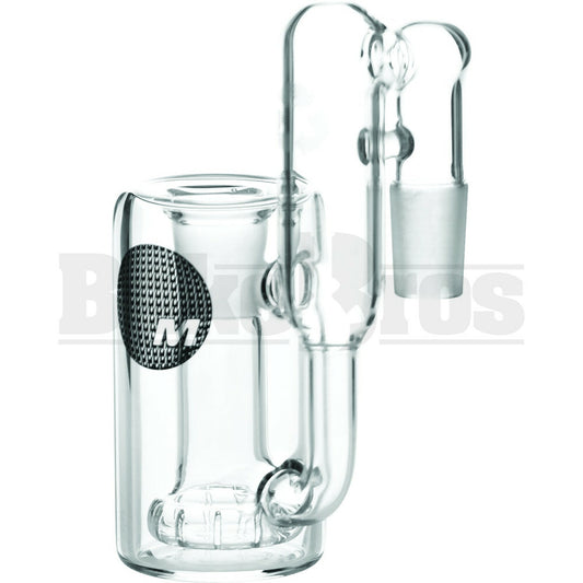 MAVERICK ASHCATCHER SHOWERHEAD RECYCLER INVERTED BOWL 90* CLEAR MALE 18MM
