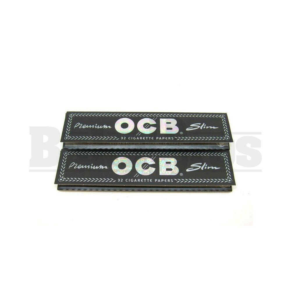 OCB ROLLING PAPERS PREMIUM SLIM KING SIZE 32 PER PACK UNFLAVORED Pack of 9