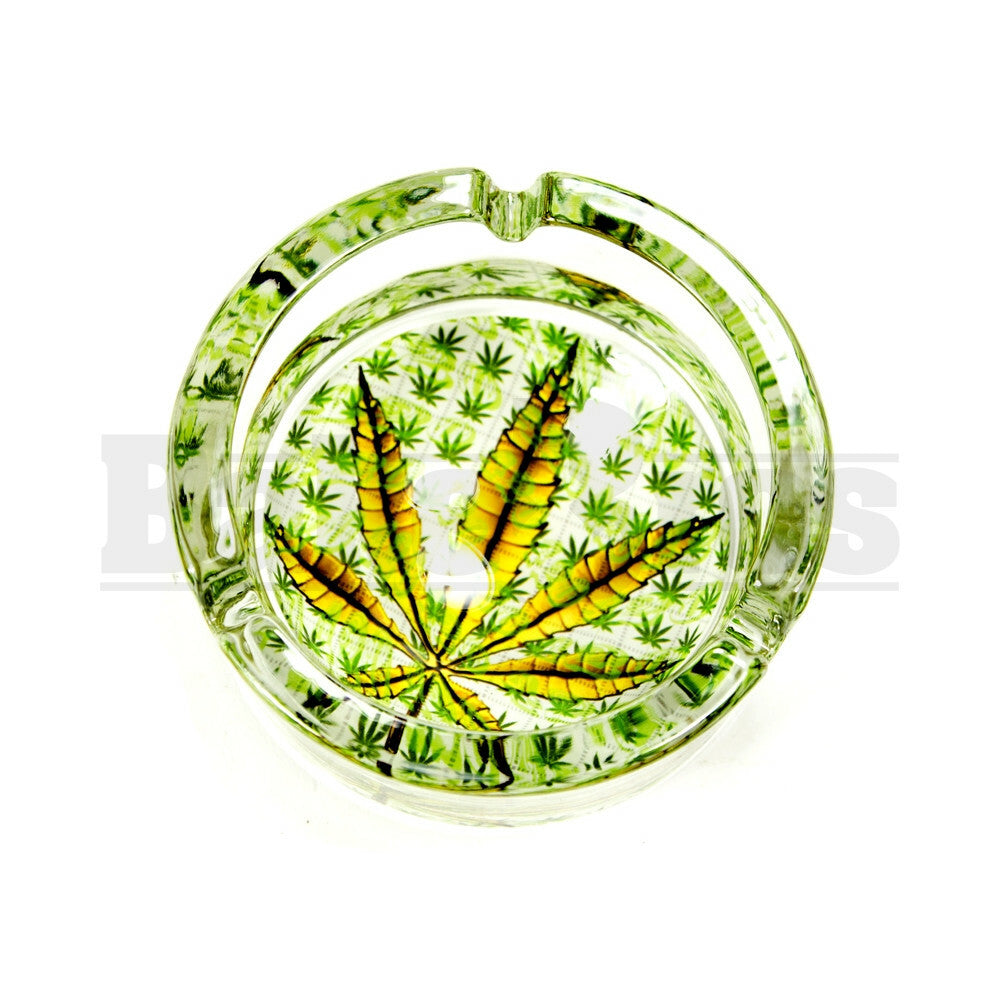ASHTRAY GLASS PREMIUM DESIGN 3" DIAMETER ASSORTED DESIGN
