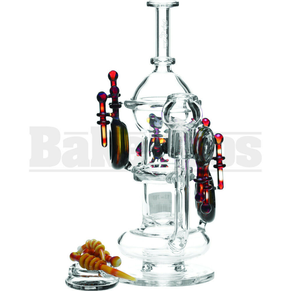 HIGH TECH WP STRATOSPHERE COLLAB X FORGEGLASS 10" IRIDESCENT GREEN MALE 14MM