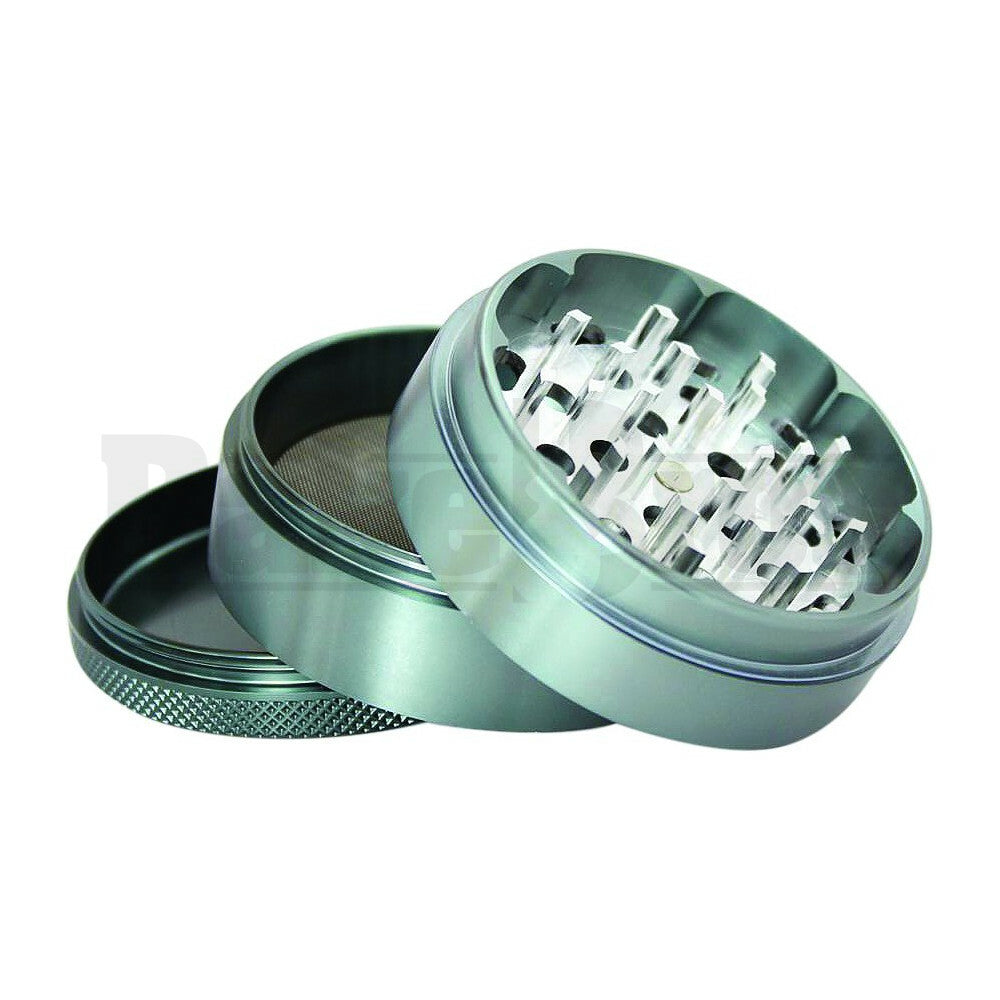 SHARPSTONE CLEAR TOP GRINDER 4 PIECE 2.5" GRAY Pack of 1