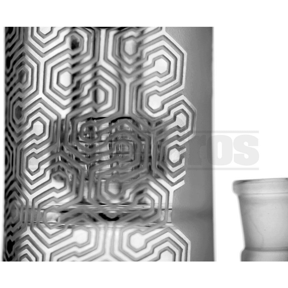 WP CONDUCTIVE TRACK 3D ETCH W/ 12 ARM TREE & MATRIX PERC 14" BLACK FEMALE 18MM
