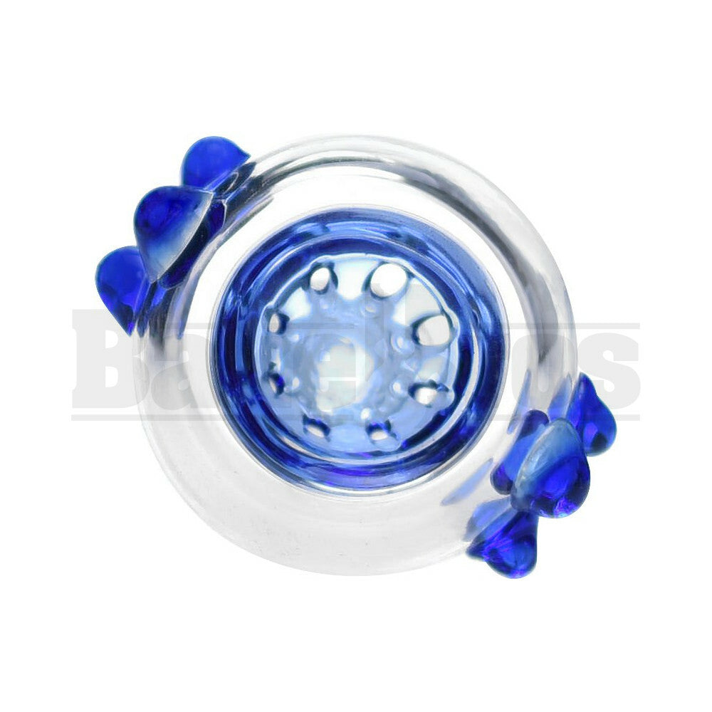 BOWL SPHERE HEAD GRIP DOTS FULL MELT BLUE 14MM