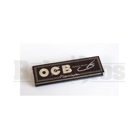 OCB PREMIUM ROLLING PAPERS KING SIZE W/ TIPS 32 LEAVES UNFLAVORED Pack of 6