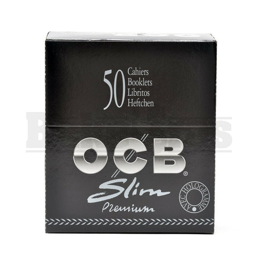 OCB ROLLING PAPERS PREMIUM SLIM KING SIZE 32 PER PACK UNFLAVORED Pack of 50