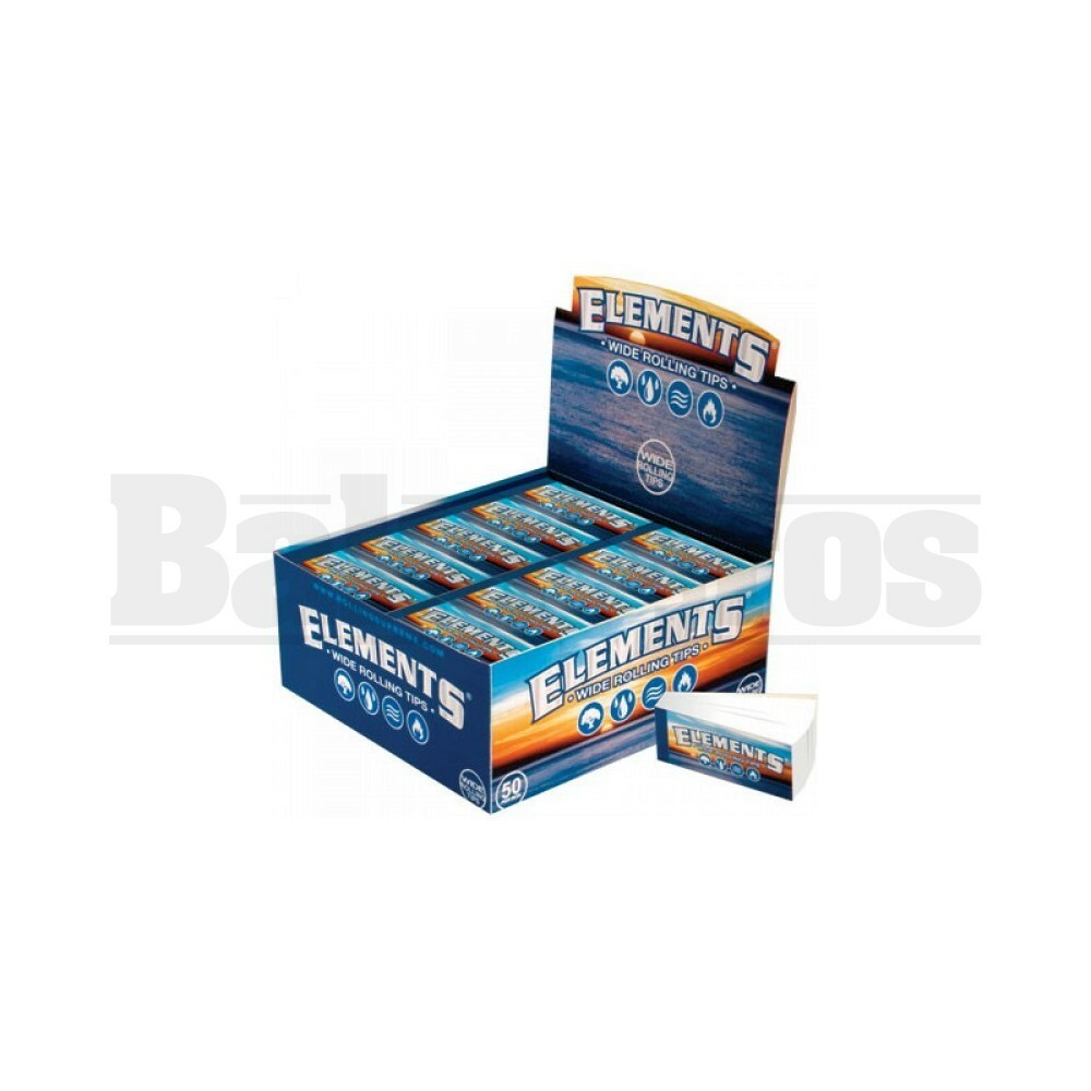 ELEMENTS WIDE ROLLING TIPS UNFLAVORED Pack of 50