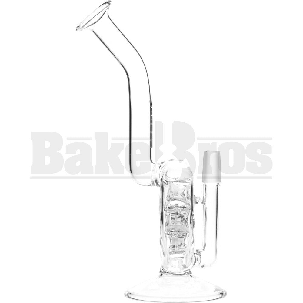 WP TABLE TOP RIG W/ SWISS PERC BENT NECK 9" CLEAR MALE 14MM