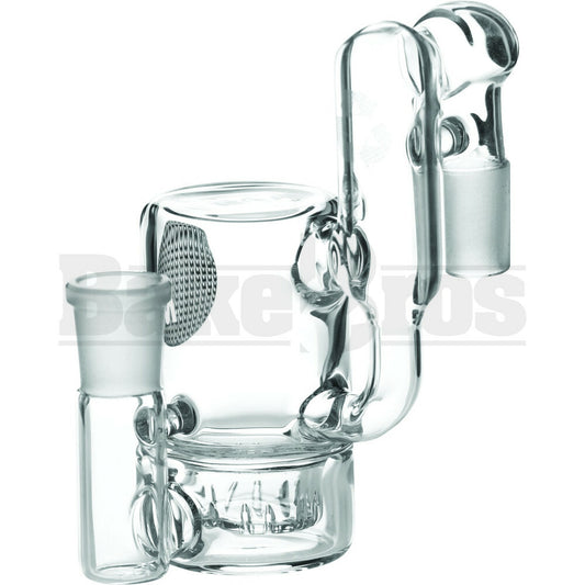 MAVERICK ASHCATCHER CYLINDER SHOWERHEAD PERC RECYCLER L CONFIG 90* CLEAR MALE 18MM