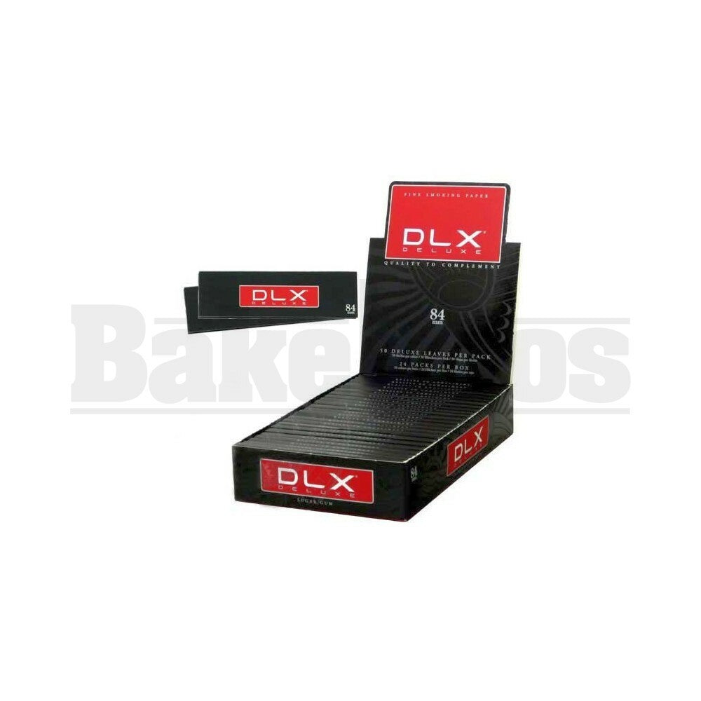 DLX DELUXE ROLLING PAPERS 84MM 50 LEAVES UNFLAVORED Pack of 24