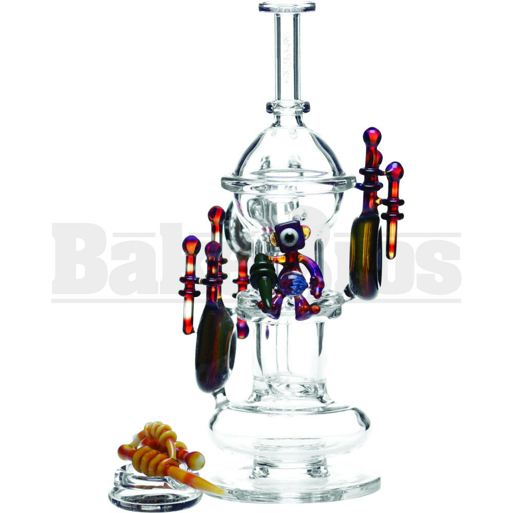 HIGH TECH WP STRATOSPHERE COLLAB X FORGEGLASS 10" IRIDESCENT GREEN MALE 14MM