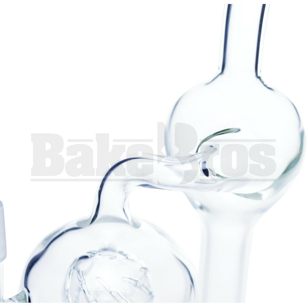 JM FLOW WP TORNADO RECYCLER RIG BEACH BALL PERC 10" CLEAR MALE 14MM