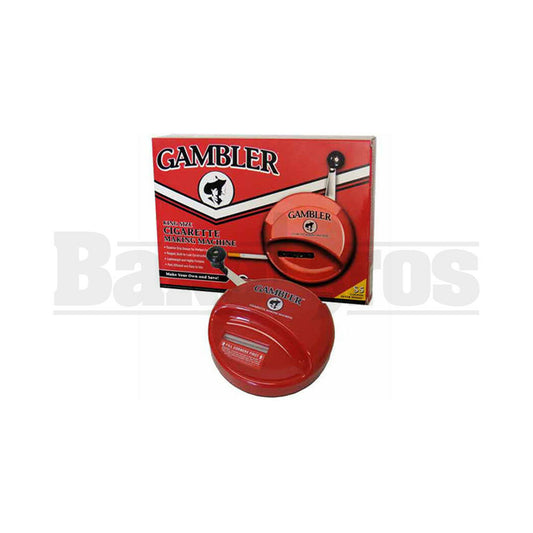 GAMBLER CIGARATTE MAKING MACHINE ROUND RED Pack of 1 100MM