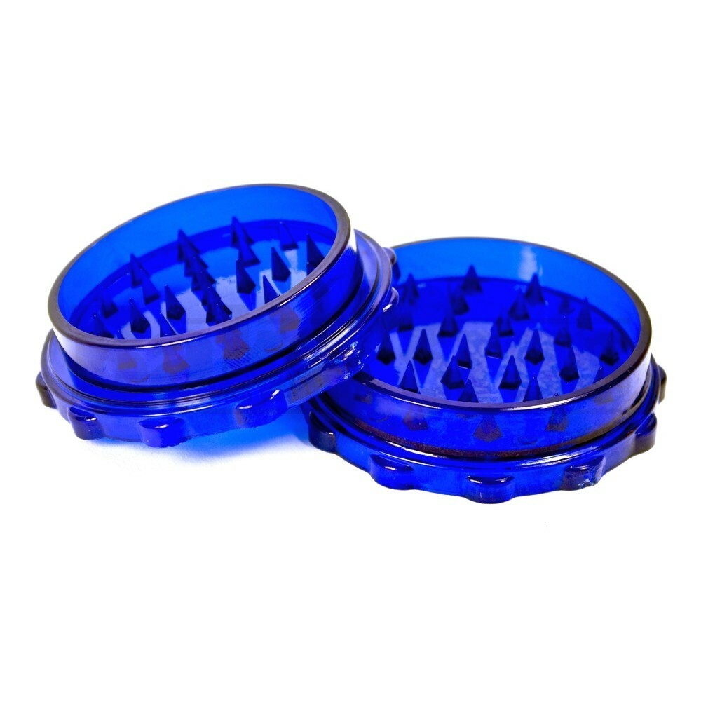 PLASTIC POLLEN GRINDER 3.0" BLUE Pack of 1