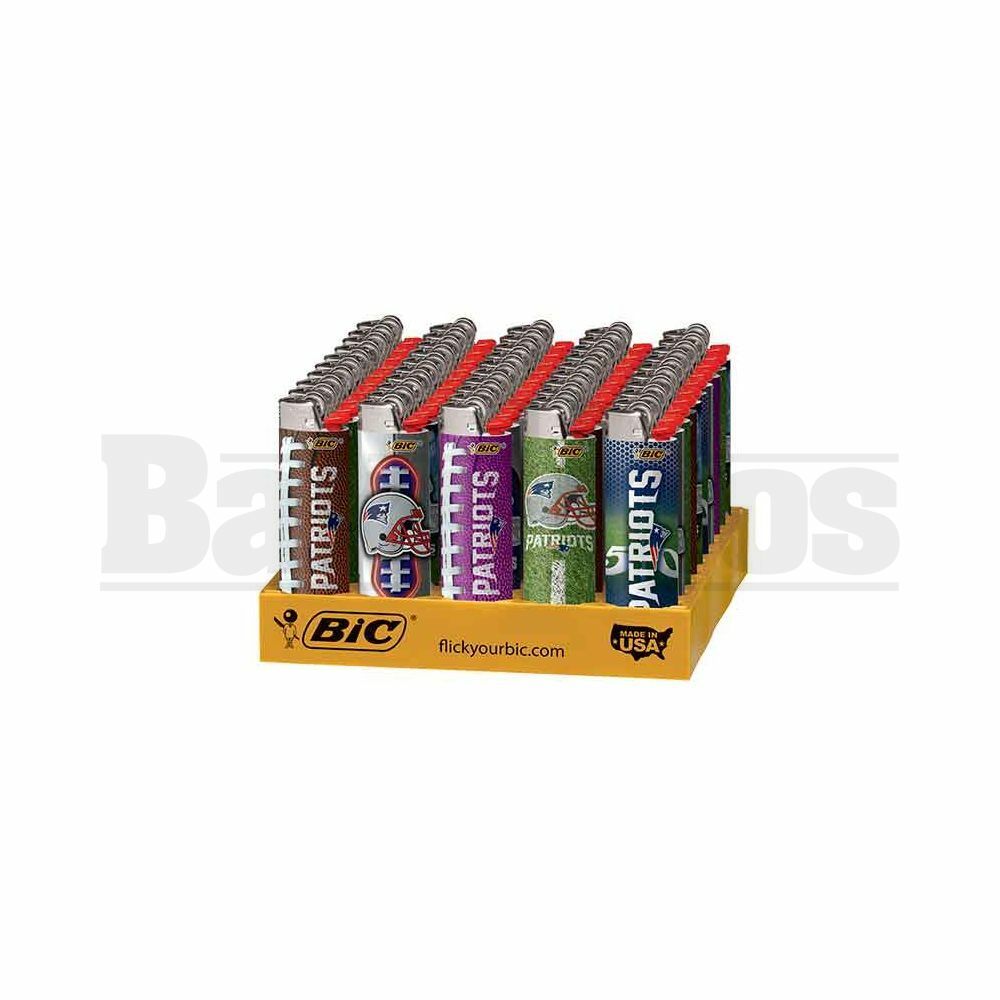 BIC LIGHTER 3" PRO SERIES NFL NEW ENGLAND PATRIOT Pack of 50