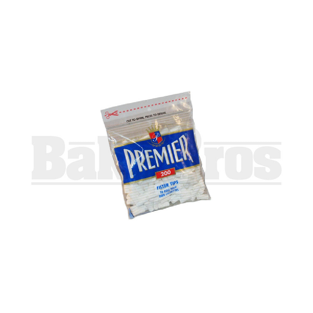 PREMIER FILTER TIPS BAG 200 TIPS BLUE Pack of 1 20MM