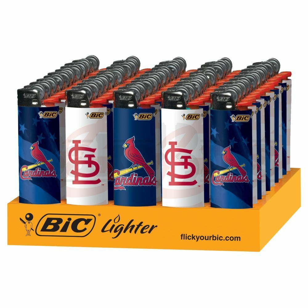 BIC LIGHTER 3" PRO SERIES MLB ST. LOUIS CARDINALS Pack of 50