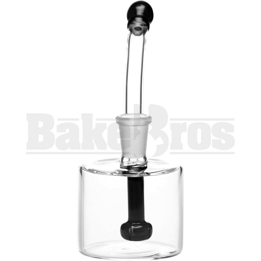 WP FAT CANISTER OIL RIG WITH SHOWERHEAD PERC 6" BLACK MALE 14MM