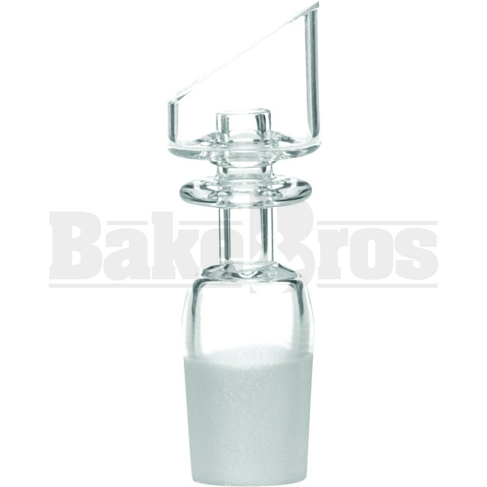 10MM DOMELESS NAIL QUARTZ 45* CUT CLEAR MALE
