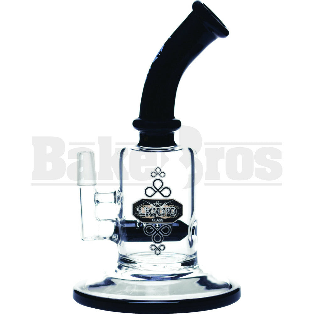 LIQUID GLASS WP INLINE SLIT PERC 9" BLACK MALE 14MM