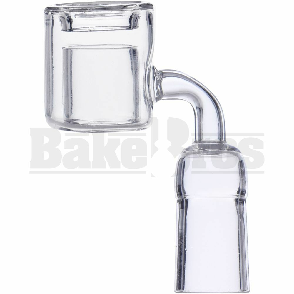 14MM NAIL QUARTZ DOUBLE CUP THERMAL BANGER 90* CLEAR FEMALE