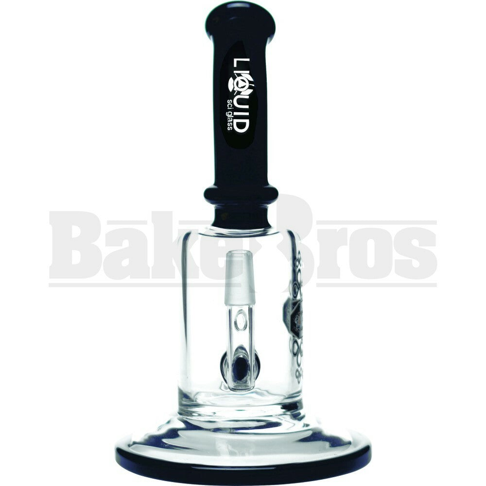LIQUID GLASS WP INLINE SLIT PERC 9" BLACK MALE 14MM