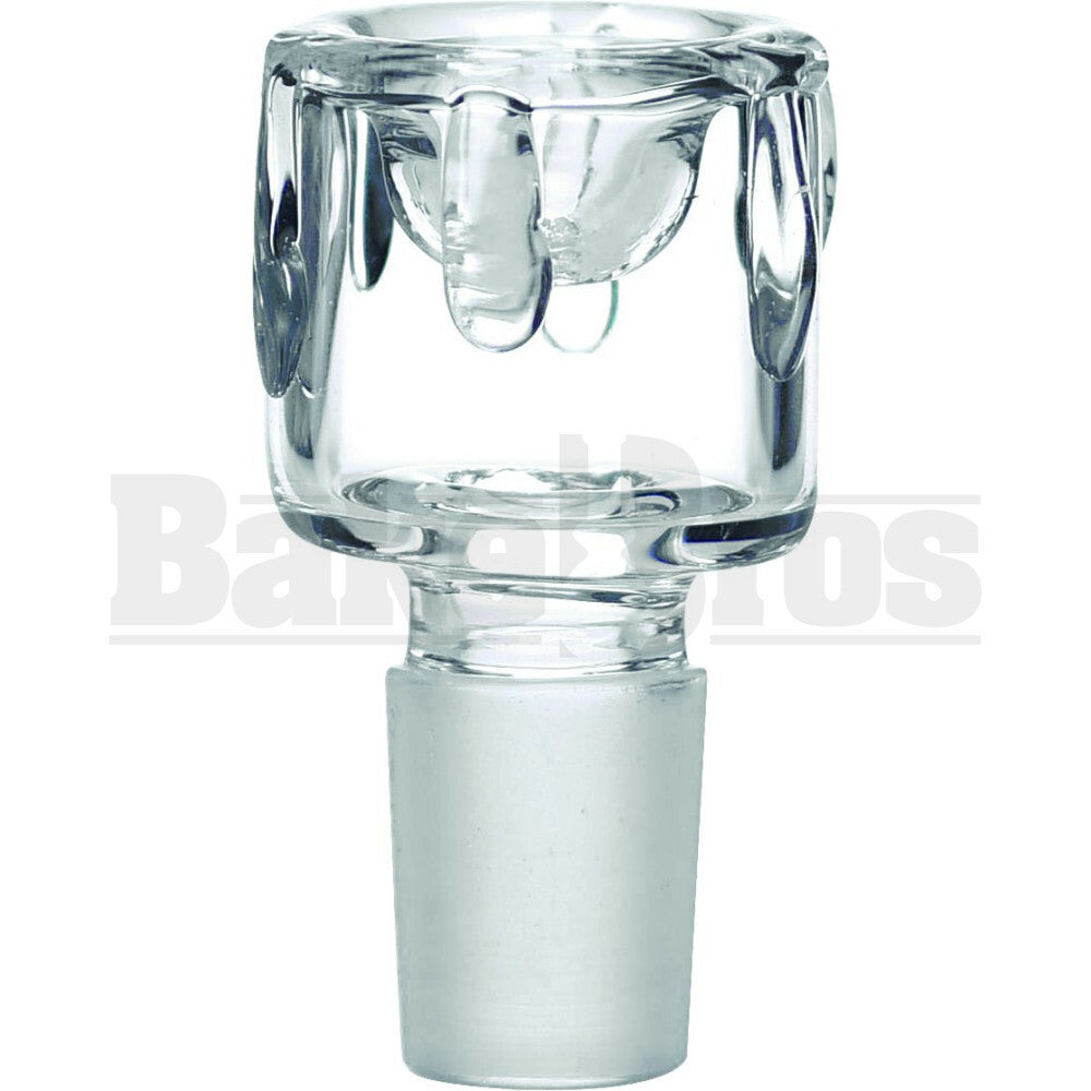 BOWL CYLINDER SINGLE HOLE DRIPPING GLASS CLEAR 18MM