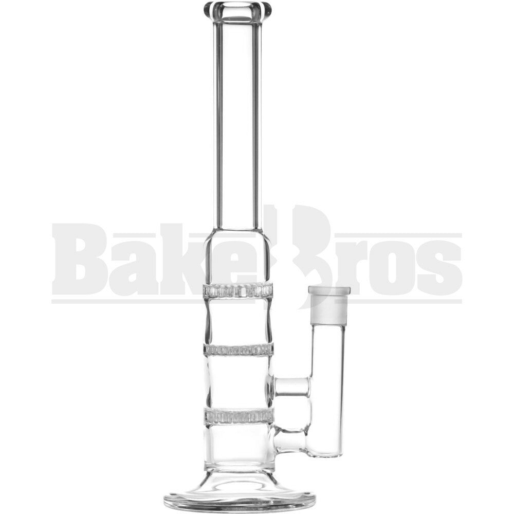 WP 3X HONEYCOMB PERC STEMLESS 38MM TUBE 10" CLEAR FEMALE 14MM