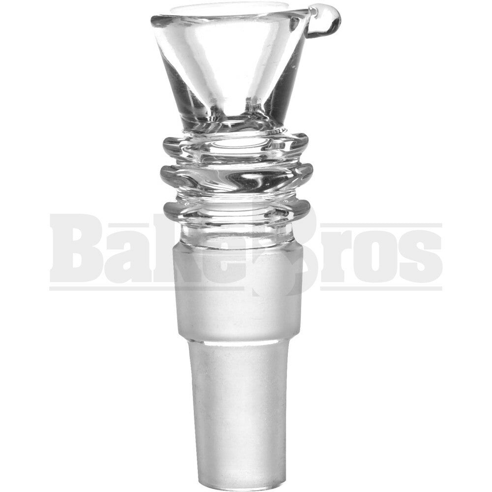 BOWL FUNNEL 3 RINGS CLEAR 18MM 14MM