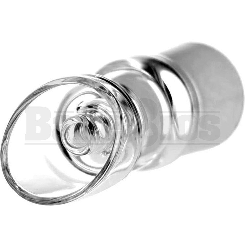 18MM DOMELESS NAIL QUARTZ 45* CUT CLEAR FEMALE
