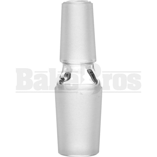 MALE TO MALE ESSENTIAL ADAPTER STREAMLINED 180* CLEAR MALE 18MM 14MM MALE