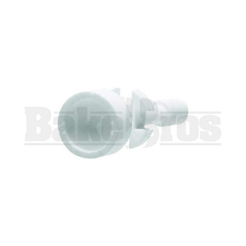 18MM NAIL CERAMIC THREADED ADJUSTABLE WHITE FEMALE