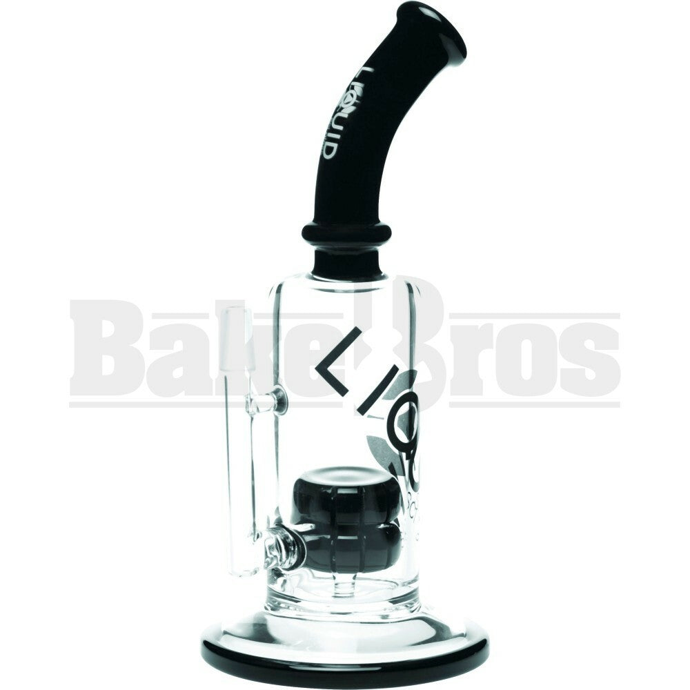 LIQUID GLASS WP 2X SHOWERHEAD TIRE PERC 11" BLACK MALE 14MM