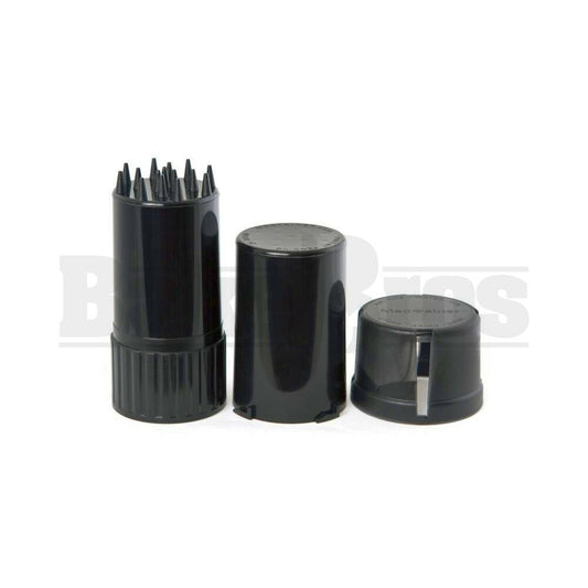 MEDTAINER CONTAINER GRINDER 3 PIECE 3.5" SOLID BLACK Pack of 1