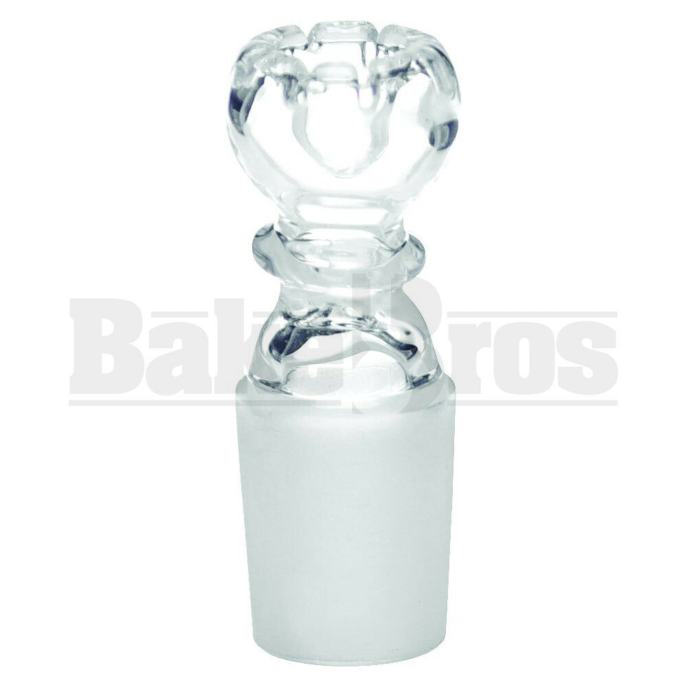 QUARTZ GLASS DOMELESS VAPOR FULL MELT BUBBLE DAISY TOP CLEAR 18MM